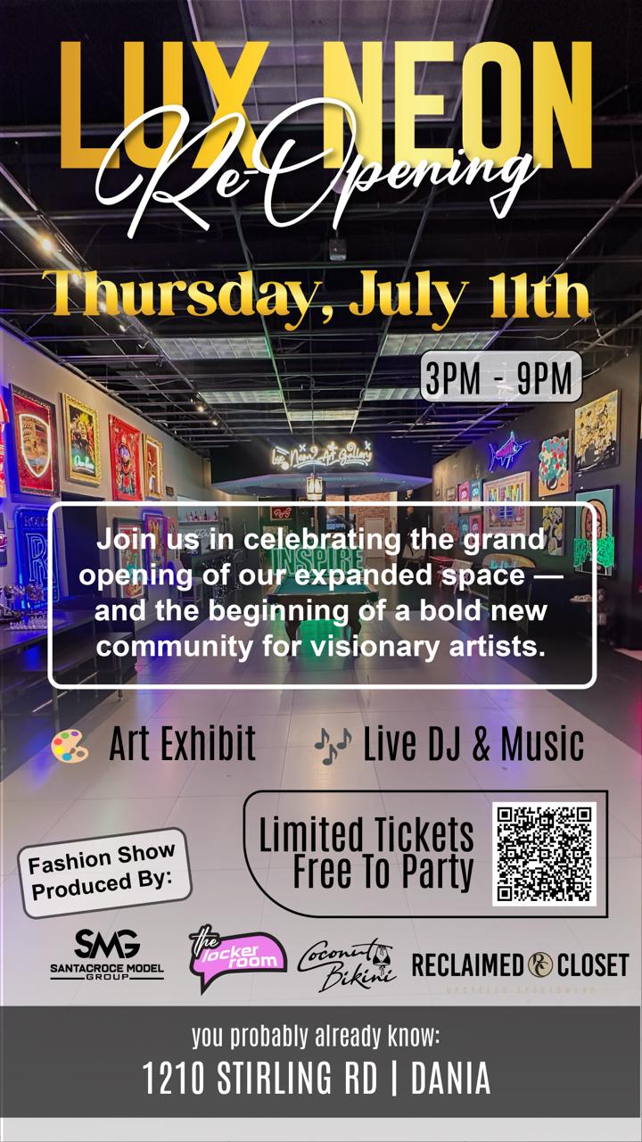 Lux Neon Grand Expansion Party: New Date, Bigger Vibes