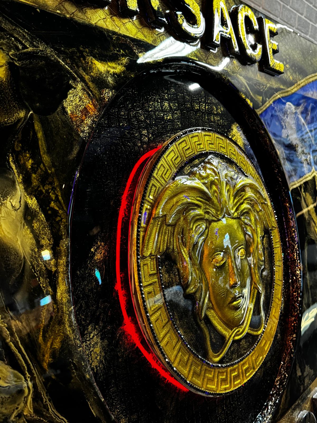 Timeless - Epoxy & Mixed-Media LED Art on Pinewood