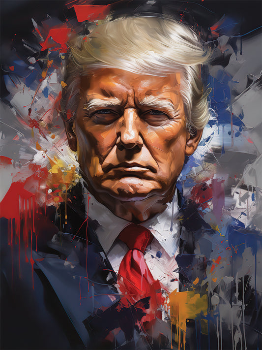 Navy Blue 18"x24" Canvas Fine Wall Art "Donald's America"
