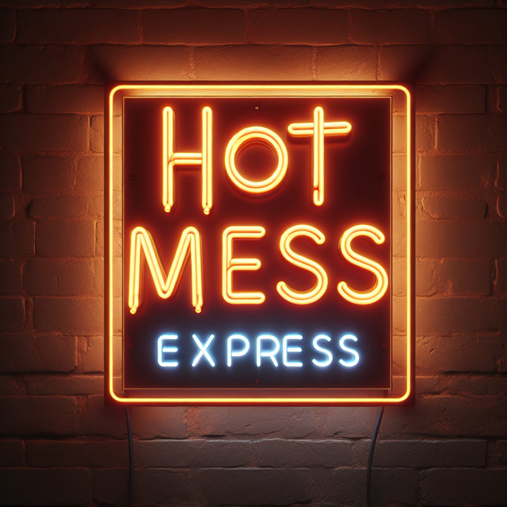 Hot Mess Express Neon Sign - Custom LED Neon Light