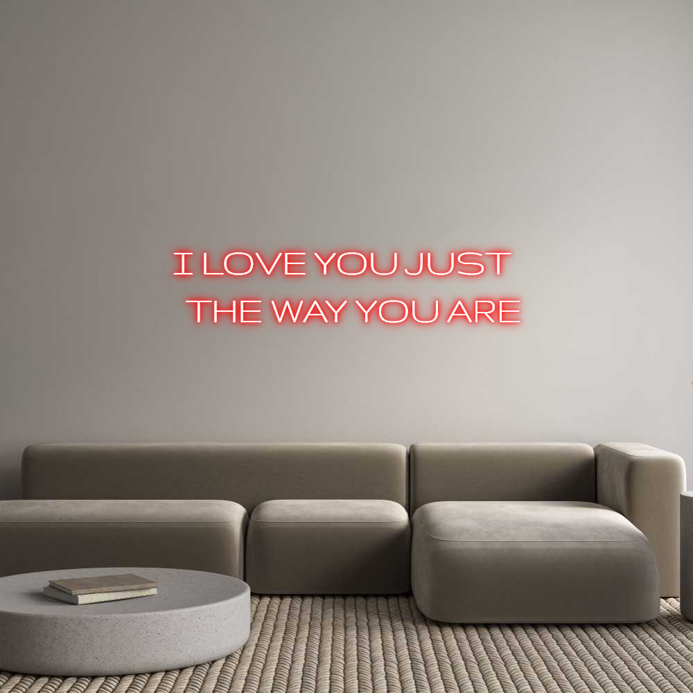 Custom Neon: I LOVE YOU JU...
