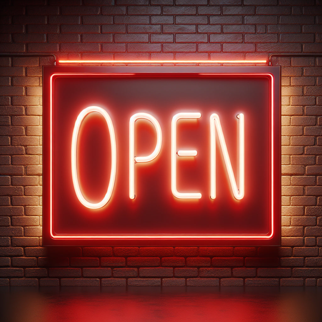 Open Neon Sign - Custom LED Neon Light