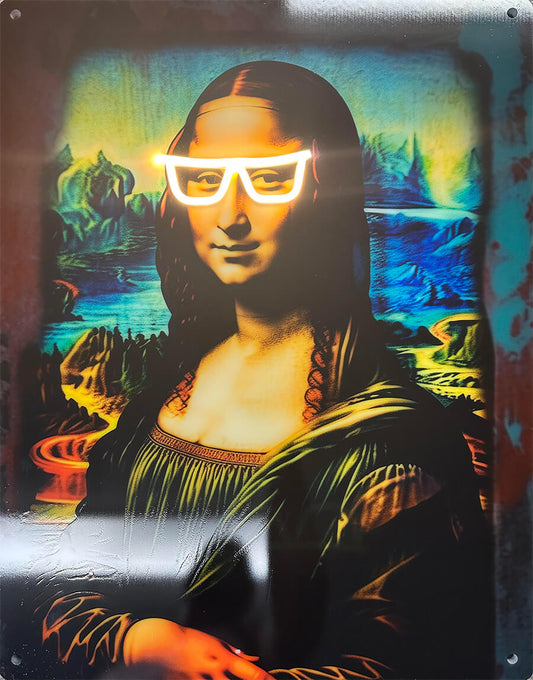 Mona Lisa acrylic LED Wall Art - 18x23 inches