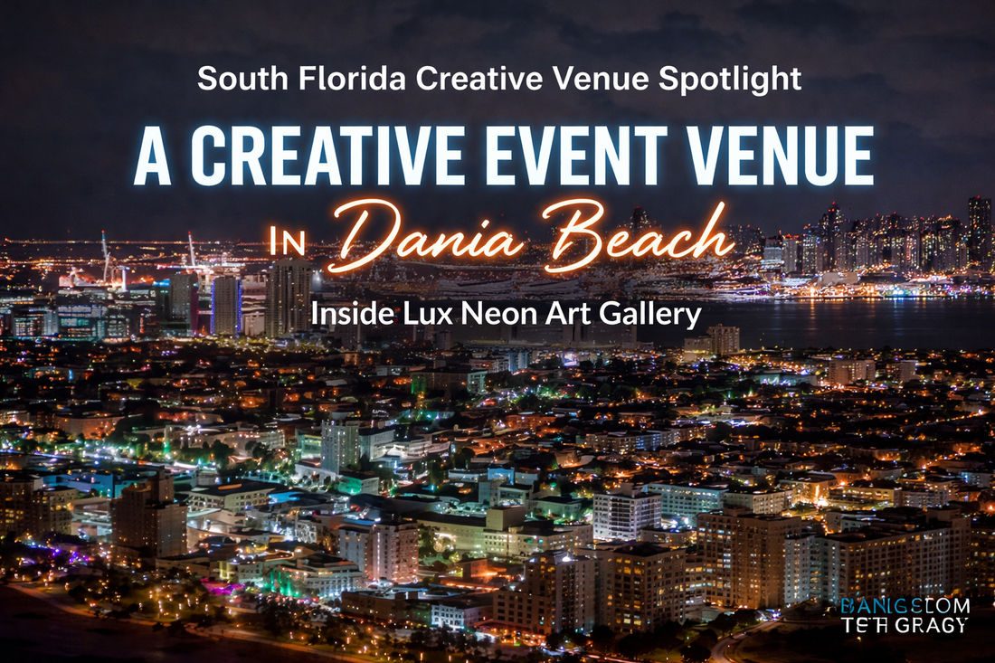 A Creative Event Venue in Dania Beach: Inside Lux Neon Art Gallery