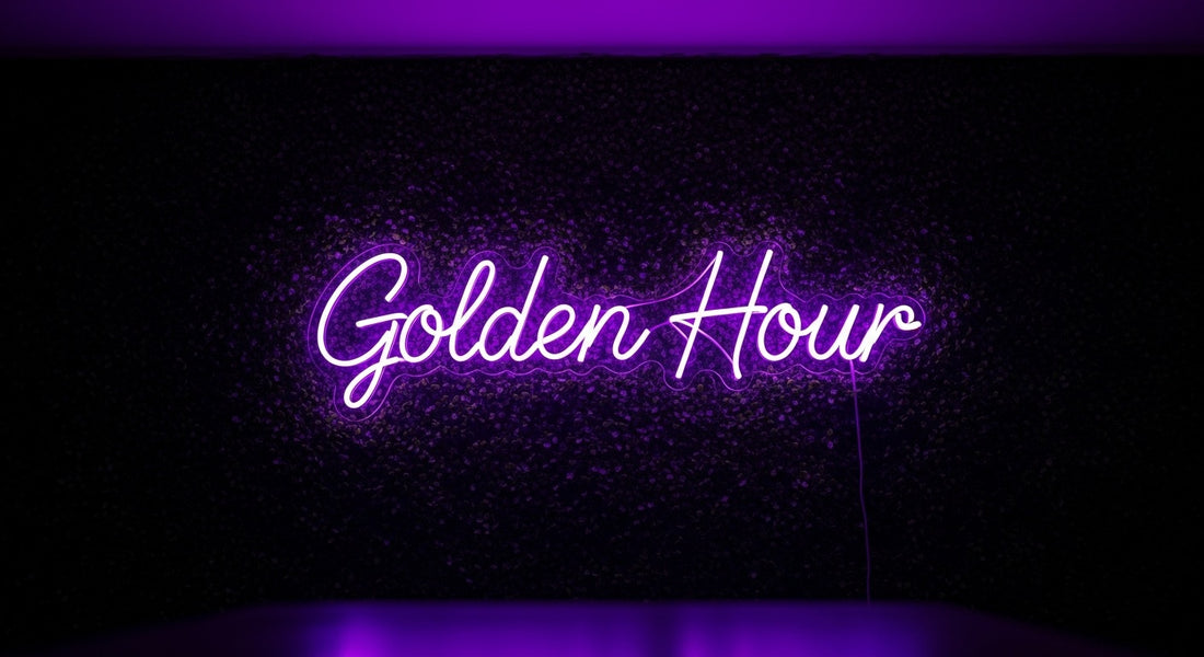 "Golden Hour" Neon Sign — Custom LED Lifestyle Sign