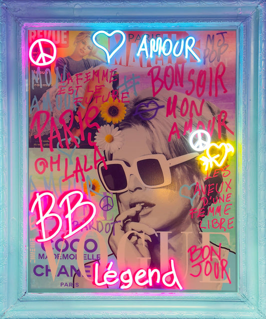 "BB Legend" by MJPOP at Lux Neon Art Gallery