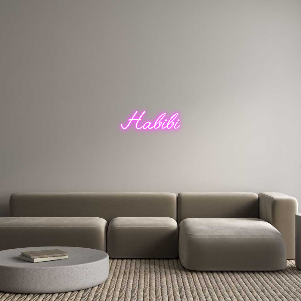 Custom Neon: Habibi