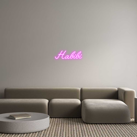 Custom Neon: Habibi