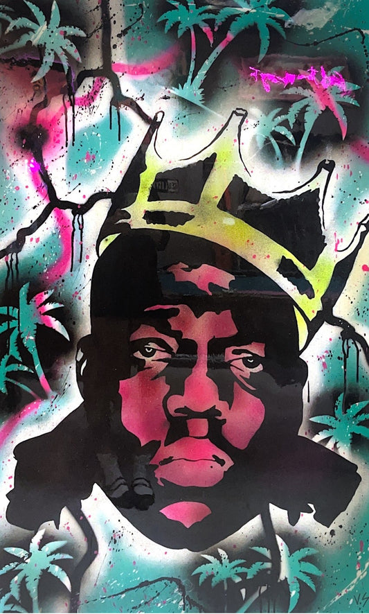 Biggie Graffiti Art - 30" x 48"