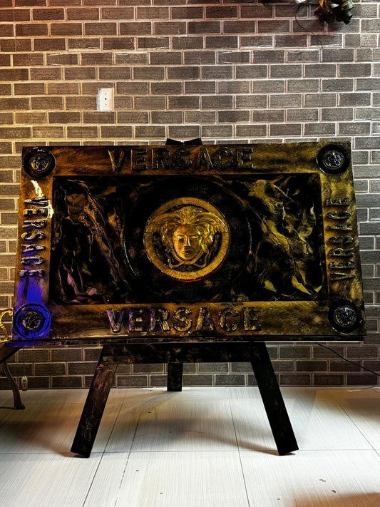 Timeless - Epoxy & Mixed-Media LED Art on Pinewood