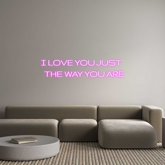 Custom Neon: I LOVE YOU JU...