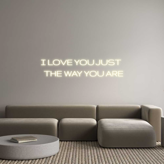 Custom Neon: I LOVE YOU JU...