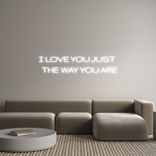 Custom Neon: I LOVE YOU JU...