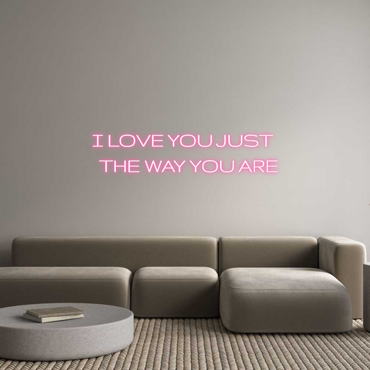 Custom Neon: I LOVE YOU JU...