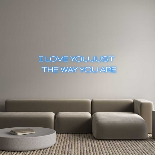 Custom Neon: I LOVE YOU JU...
