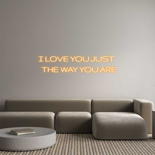 Custom Neon: I LOVE YOU JU...