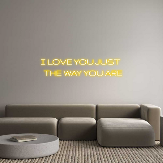 Custom Neon: I LOVE YOU JU...