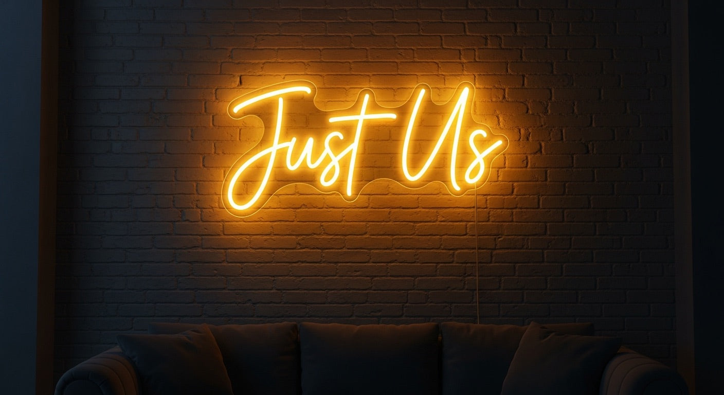 Just Us Neon Sign