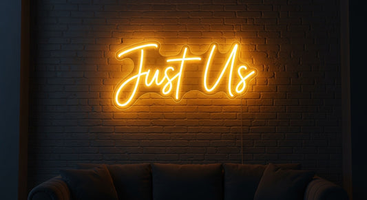 Just Us Neon Sign
