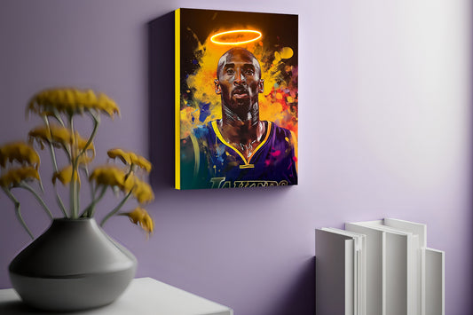 Kobe Bryant Halo LED Illuminated Acrylic Wall Art Tribute