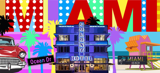 MJ POP "MIAMI" Canvas Hoodie