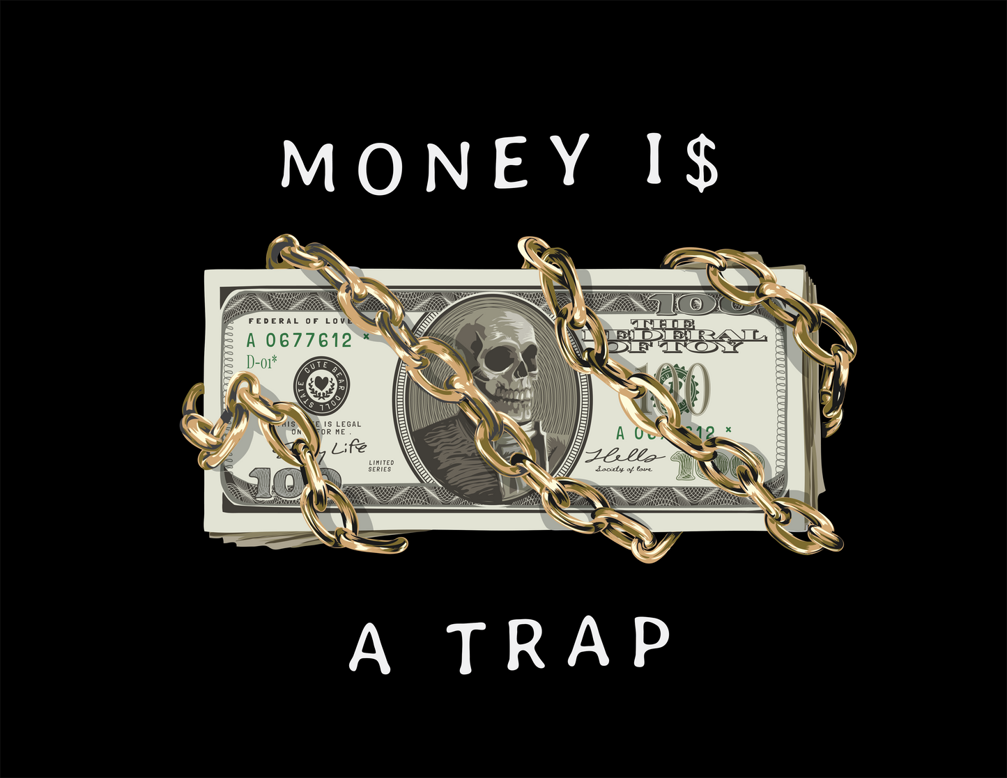 Money I$ a Trap - Acrylic Wall Art