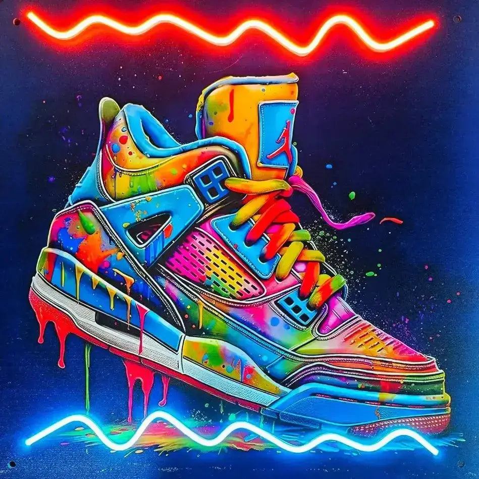 Neon Graffiti Sneaker LED
