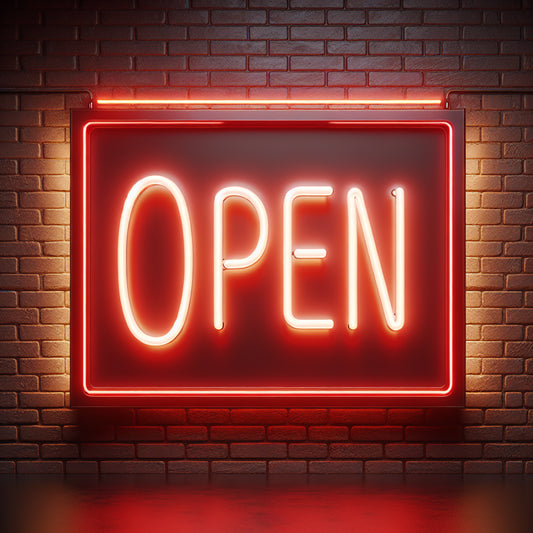 Open Neon Sign - Custom LED Neon Light