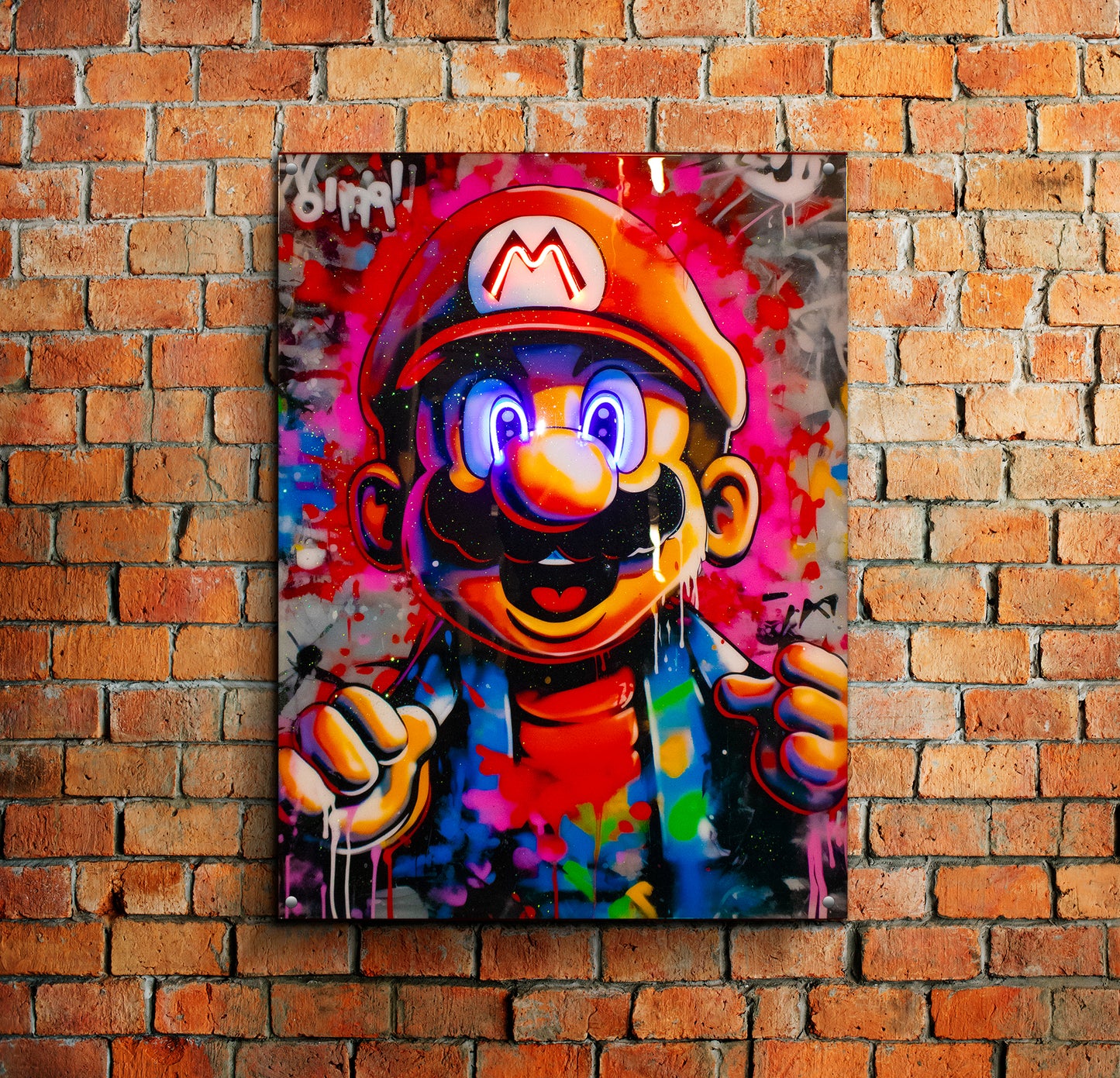 Mario Bros Neon Wall Art Acrylic