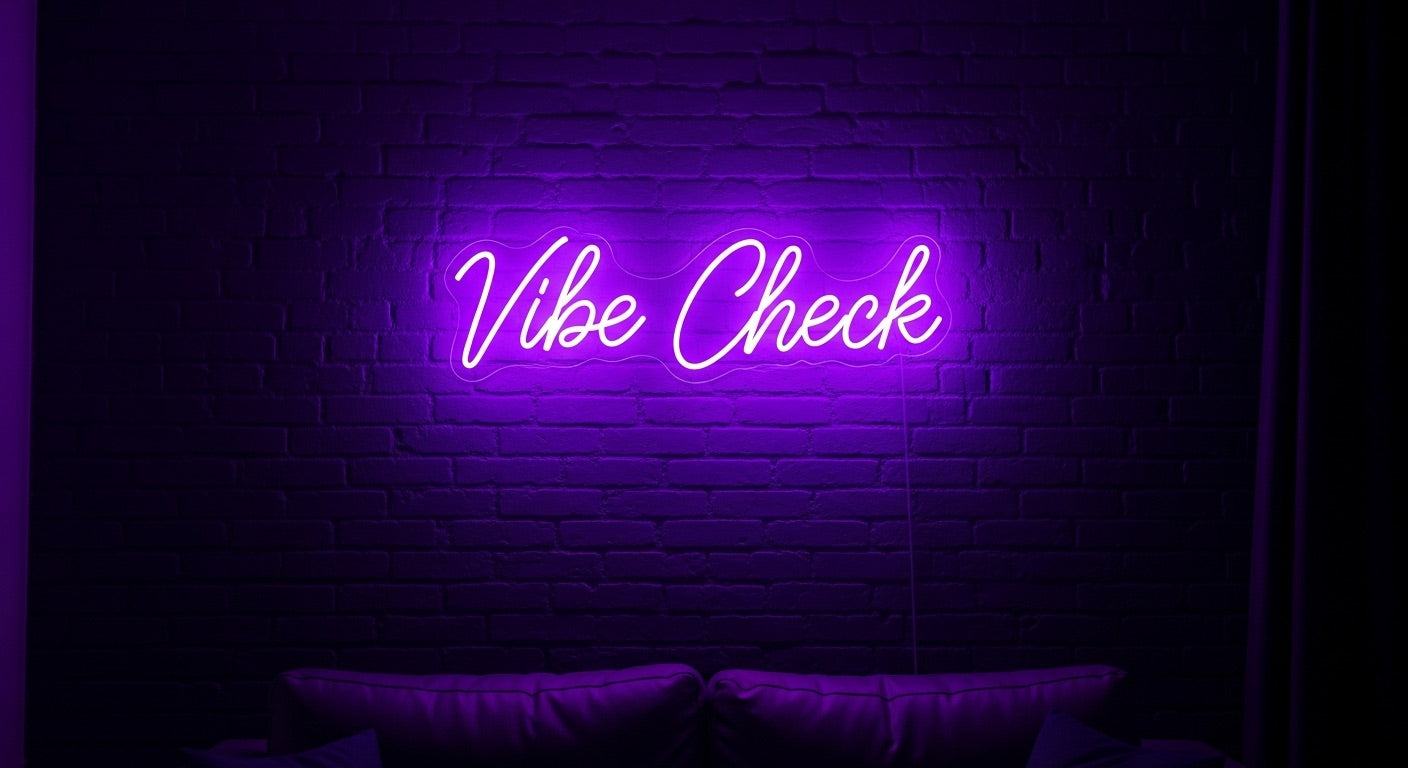 Vibe Check Neon Sign