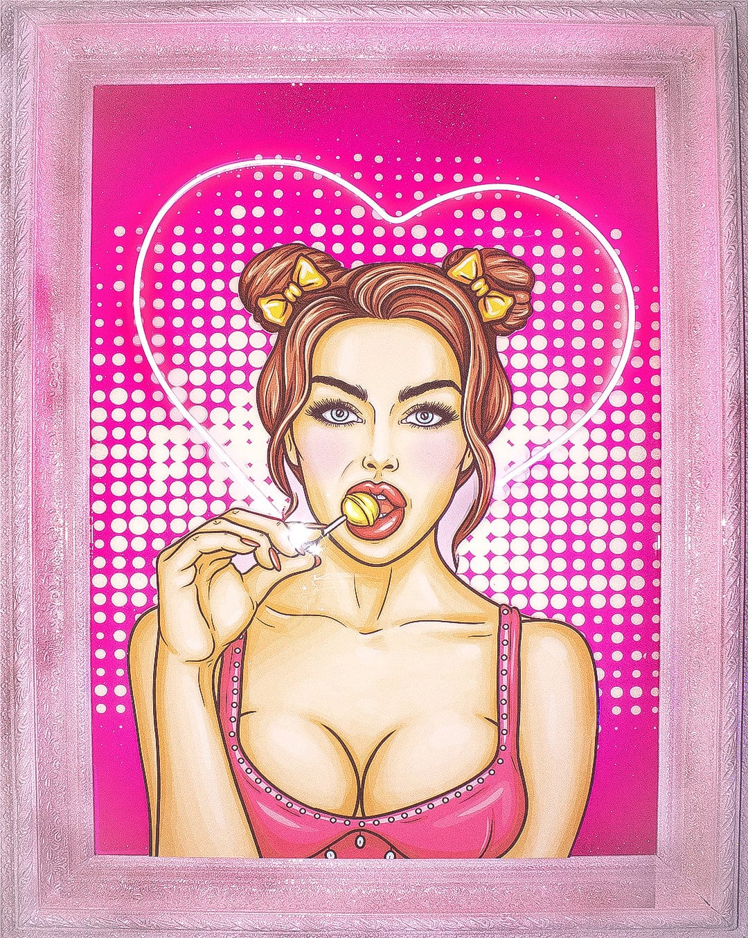 "Sugar Baby" Framed LED Wall Art (44" x 56")