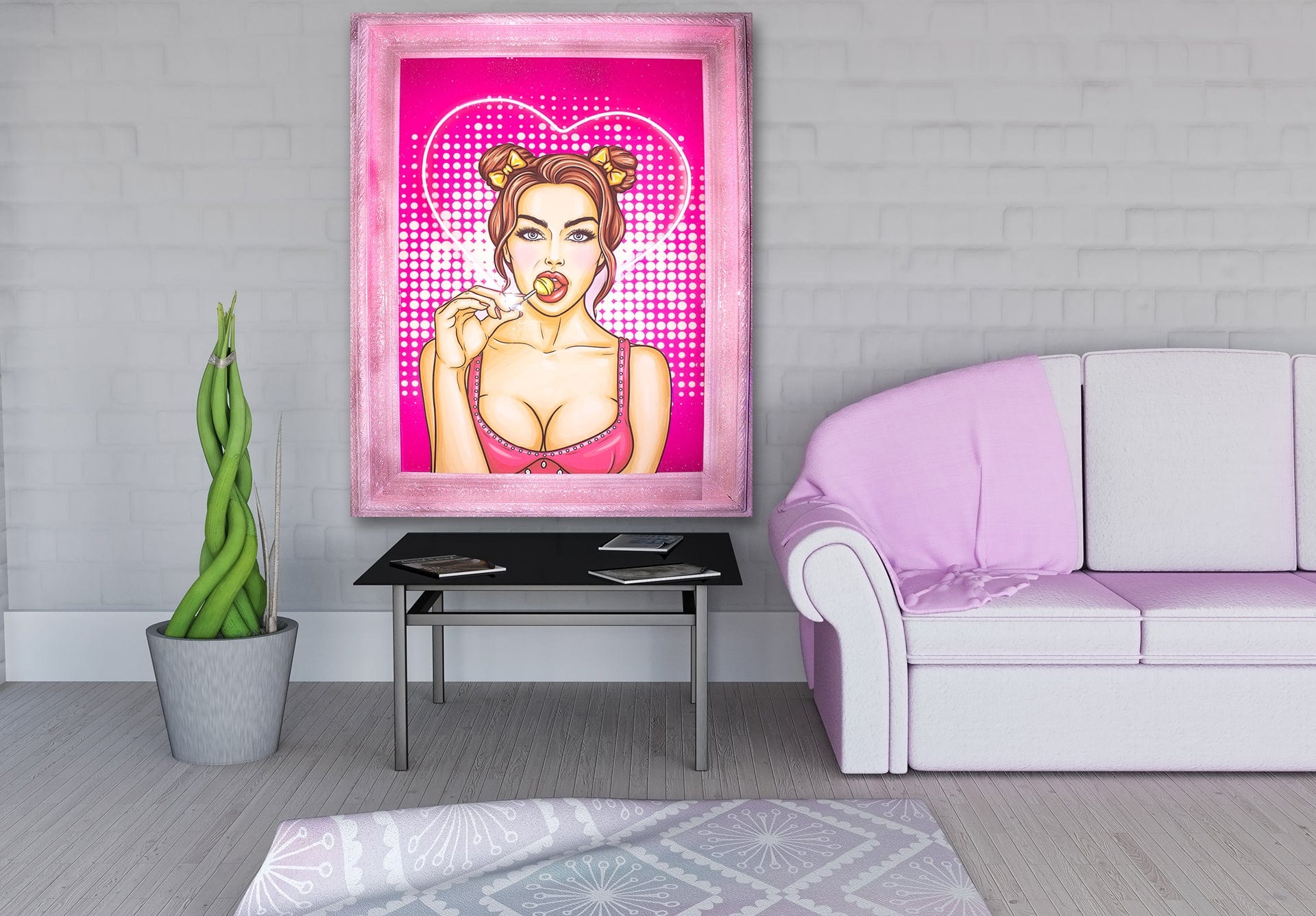 "Sugar Baby" Framed LED Wall Art (44" x 56")