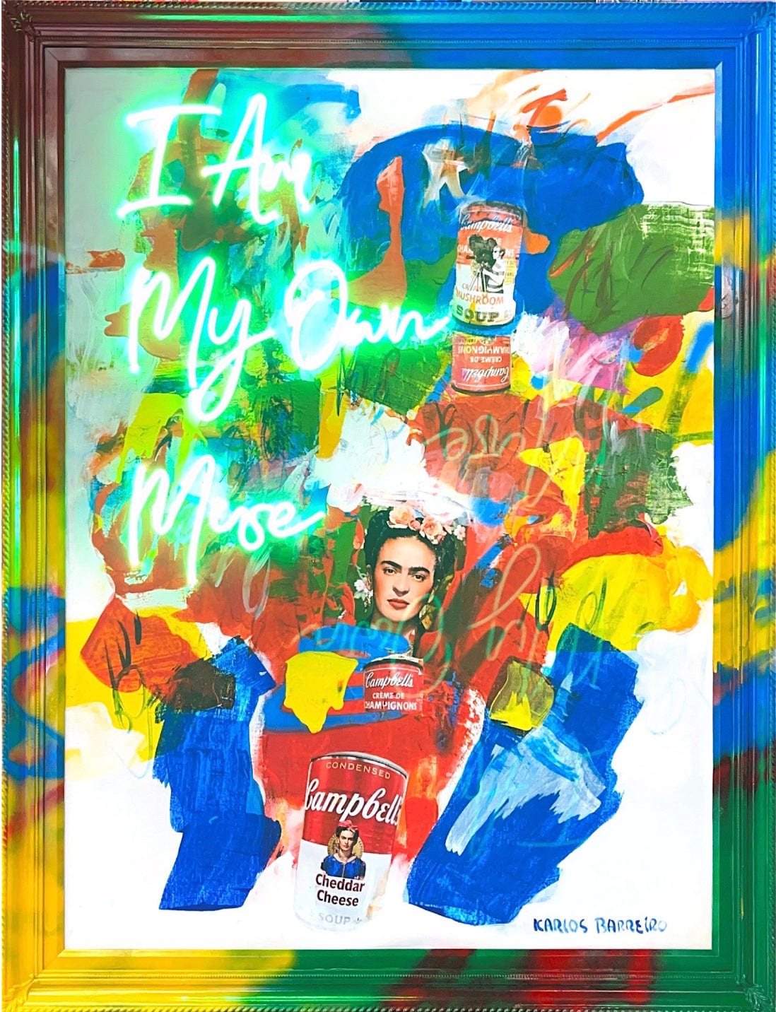 "My Frida" by Karlos Barreiro - Pop Art (42" x 54")