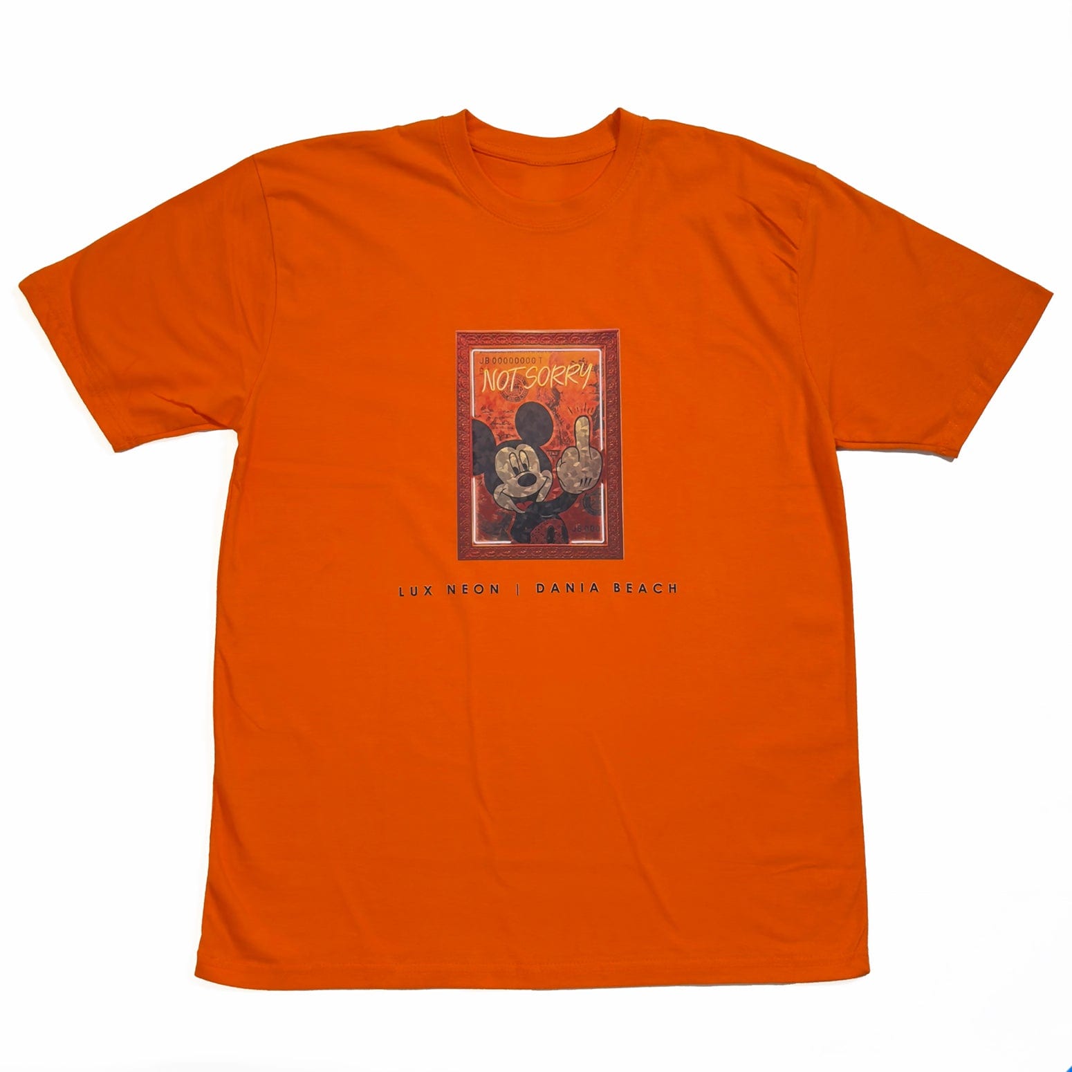 "Unapologetic Mickey" Orange Graphic Tee
