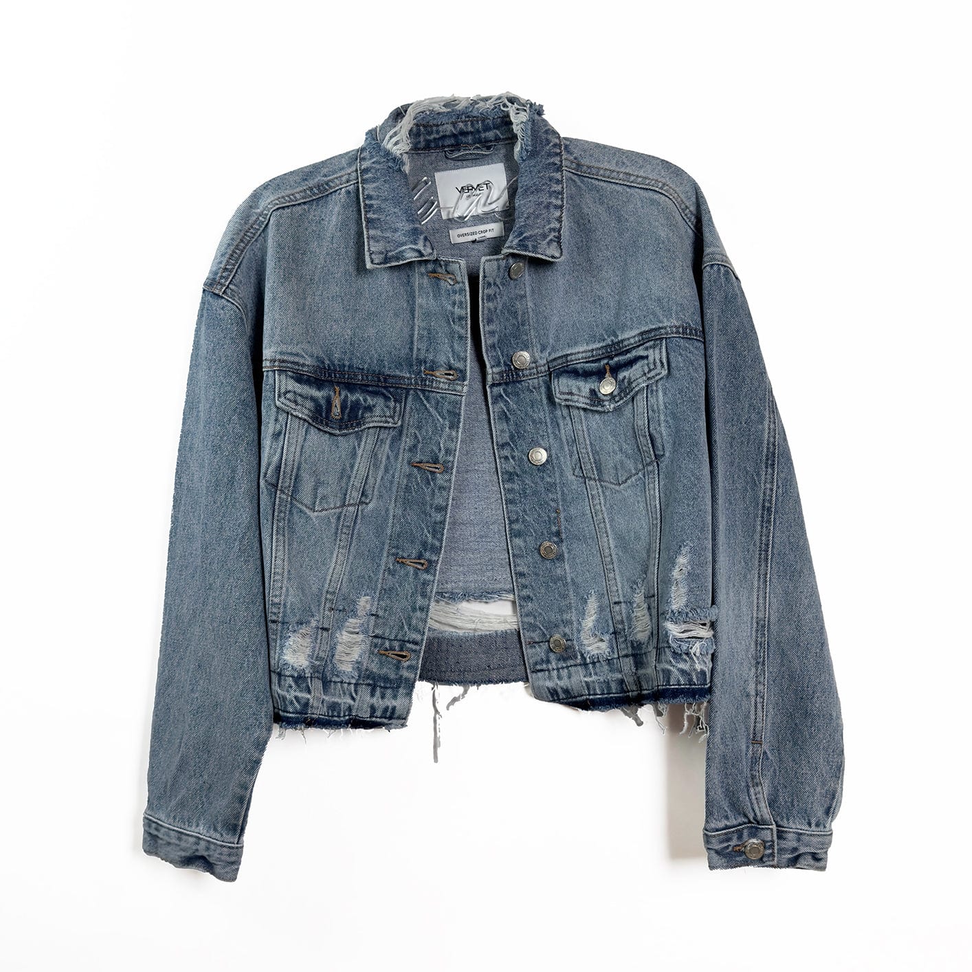 "Money Power Respect" Denim Jacket