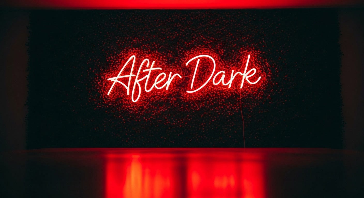 After Dark Neon Sign