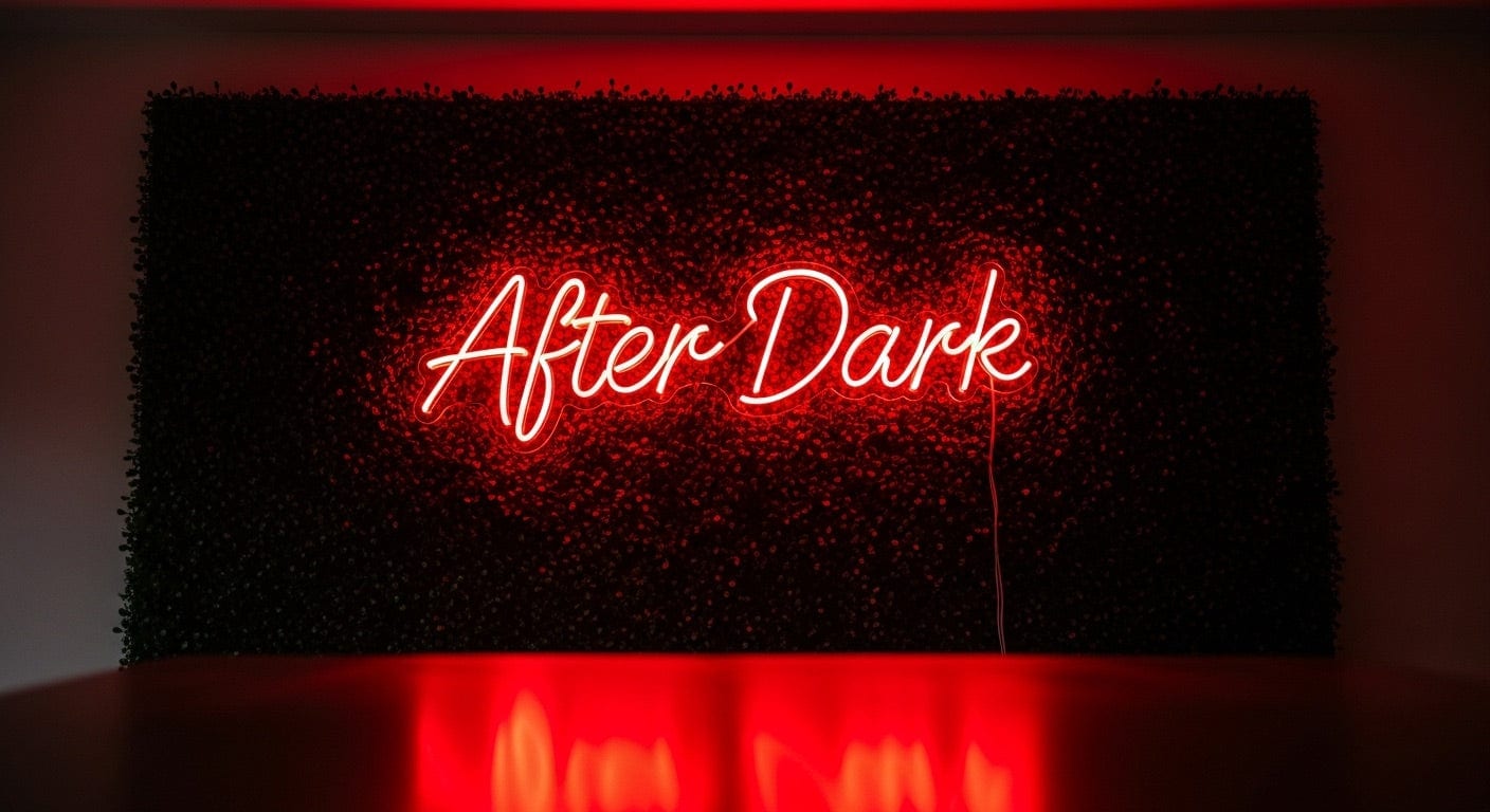 After Dark Neon Sign
