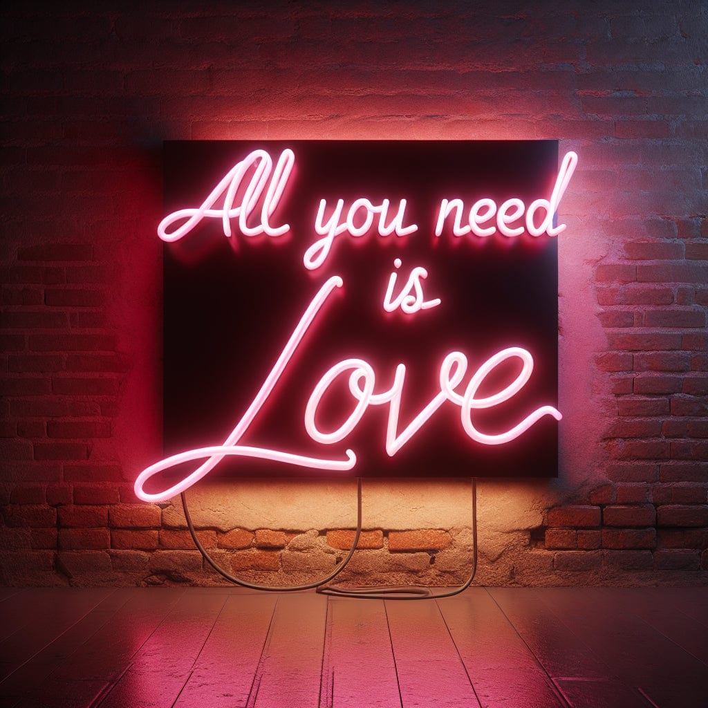 All You Need Is Love Neon Sign