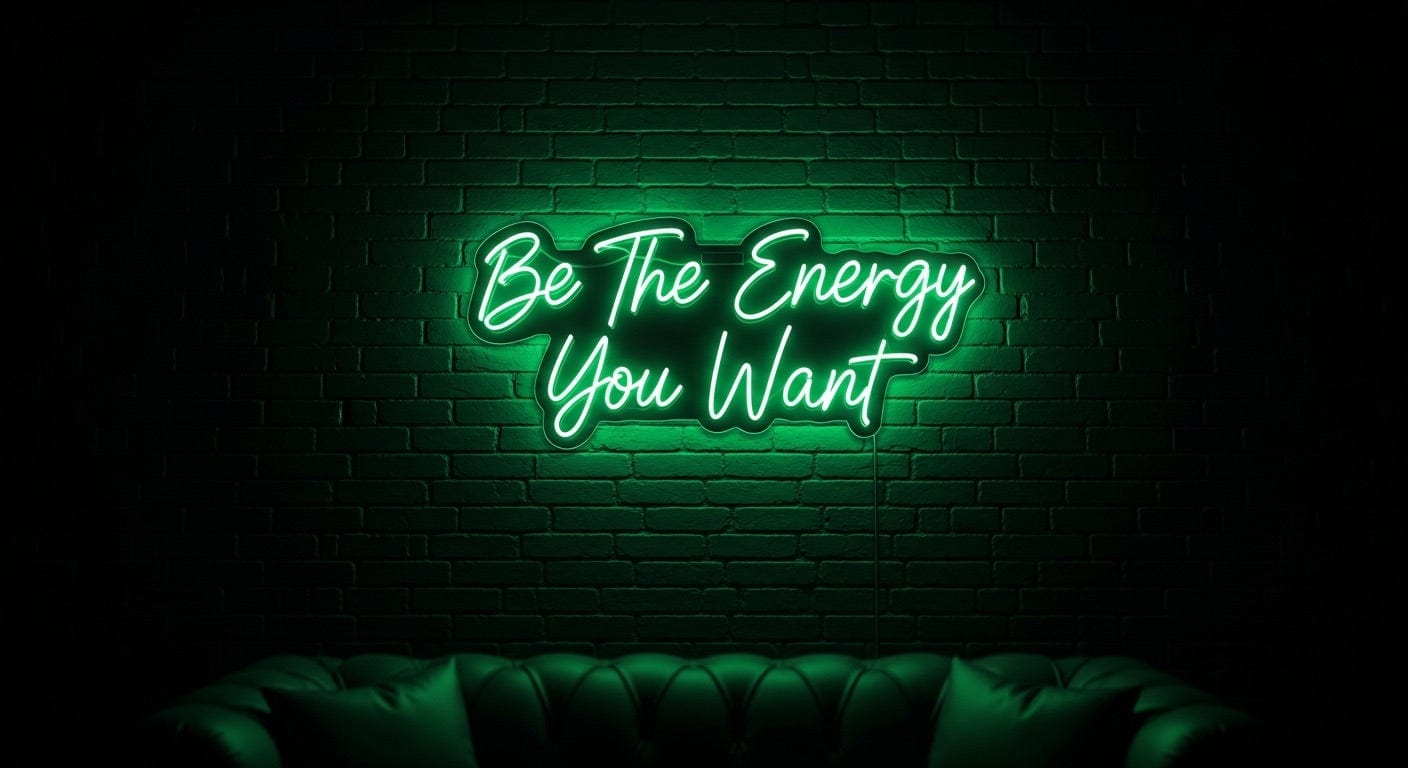 Be The Energy You Want Neon Sign