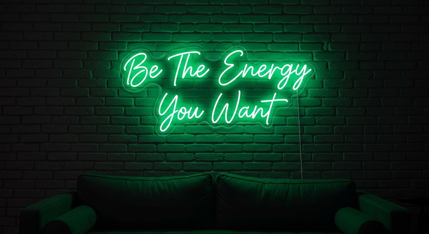 Be The Energy You Want Neon Sign