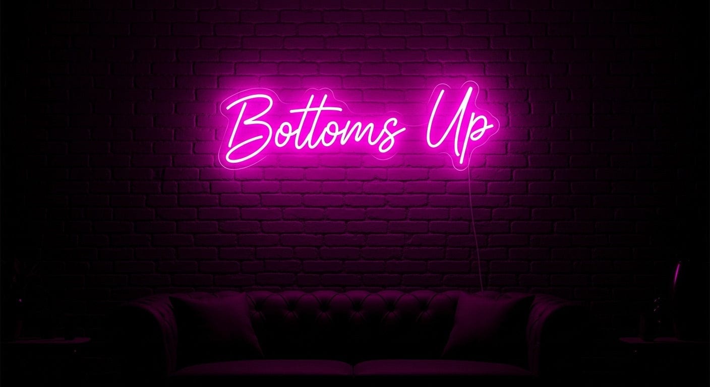 Bottoms Up Neon Sign