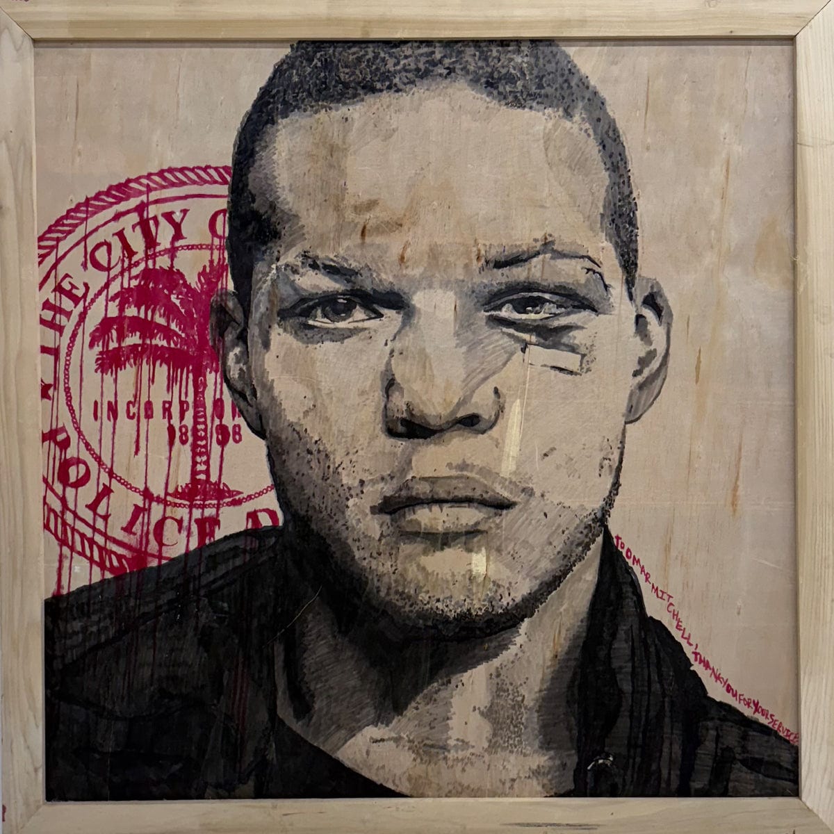"Me" by BOUT$ - Scorch Wood Art (48" x 48")