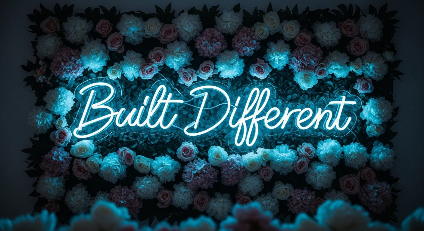 Built Different Neon Sign