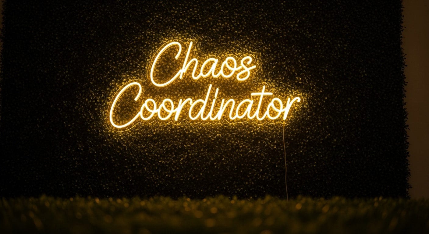Chaos Coordinator Neon Sign