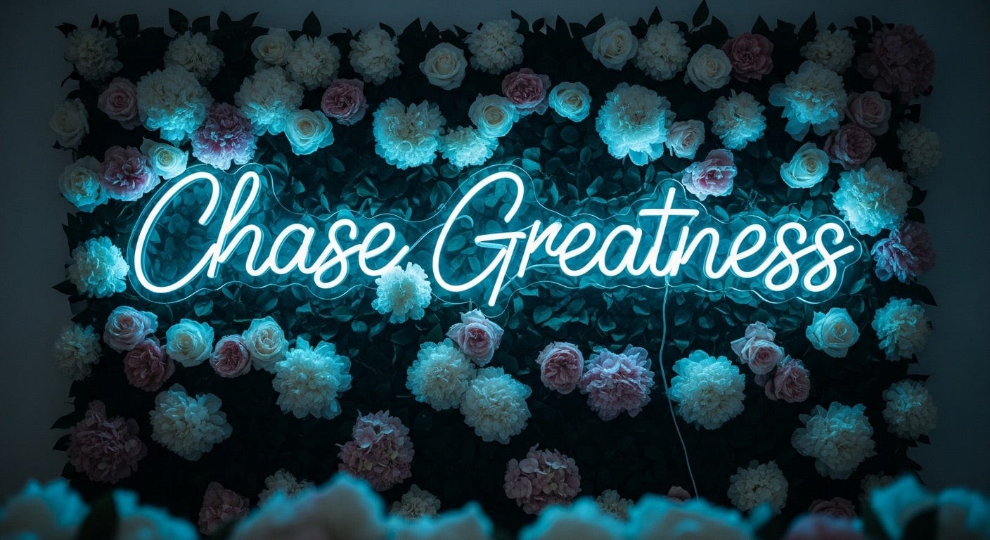 Chase Greatness Neon Sign