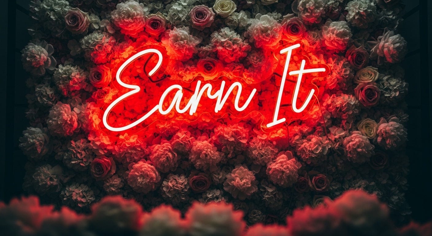 Earn It Neon Sign