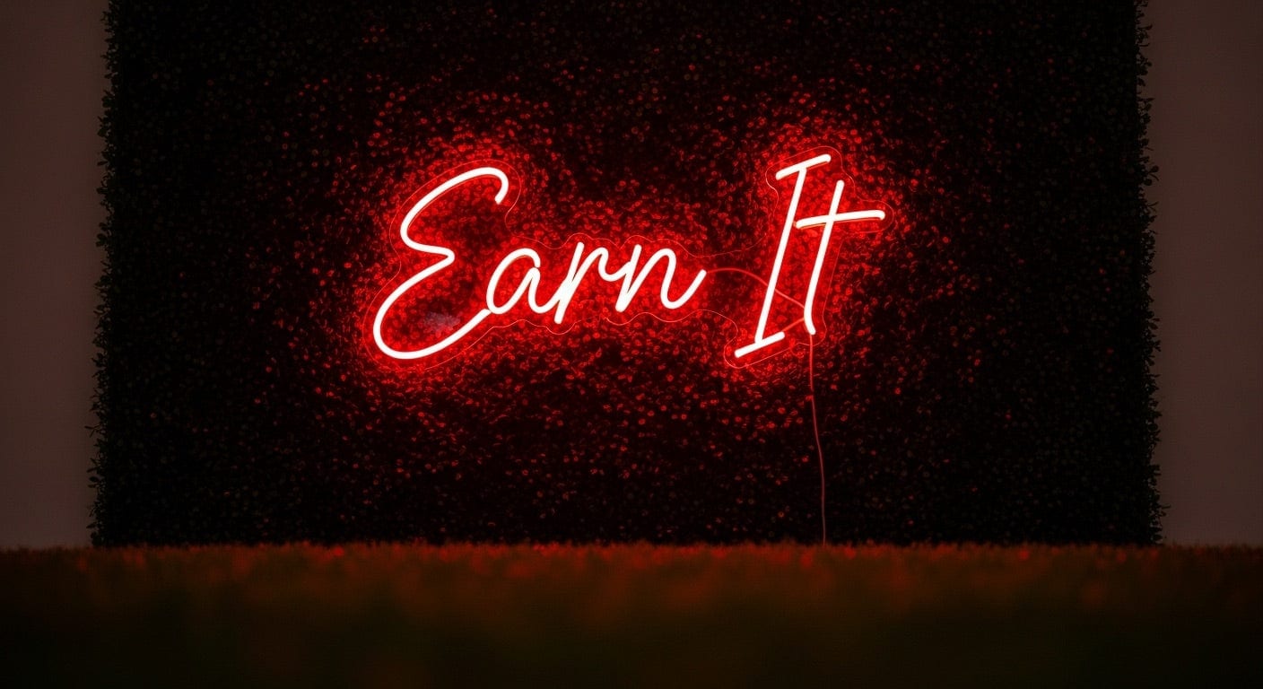 Earn It Neon Sign