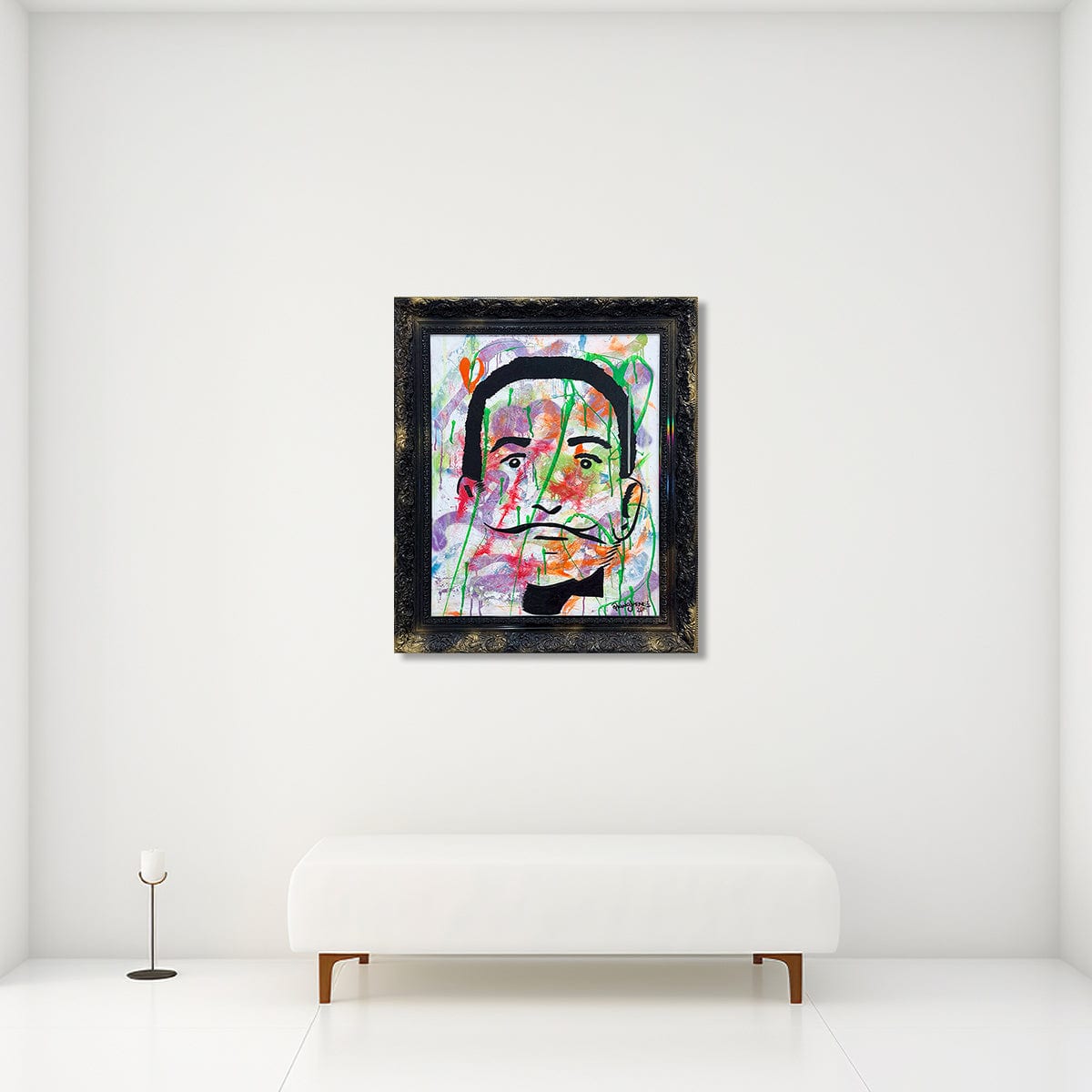 "Salvador Dali" by Diana Jimenez - Spray Paint Acrylic (36" x 30")