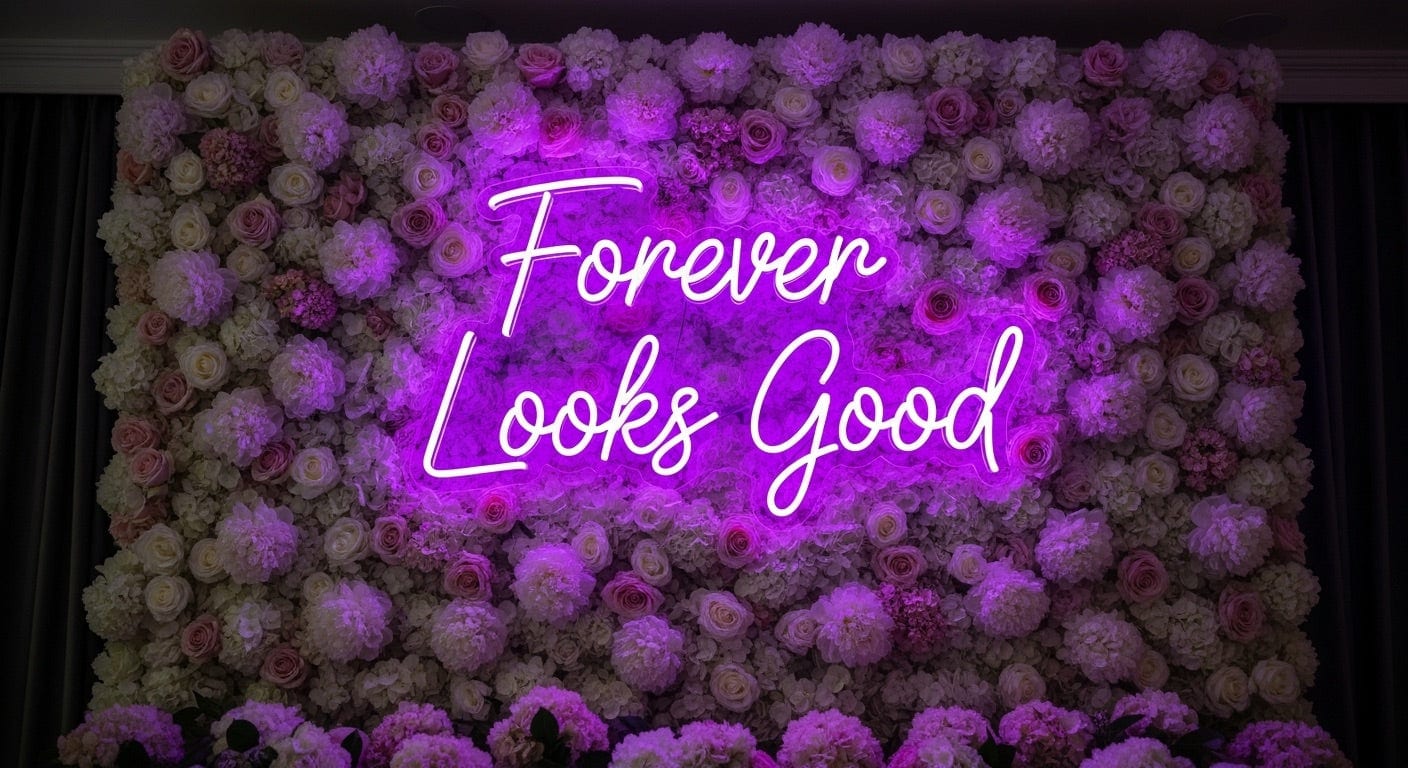 Forever Looks Good Neon Sign