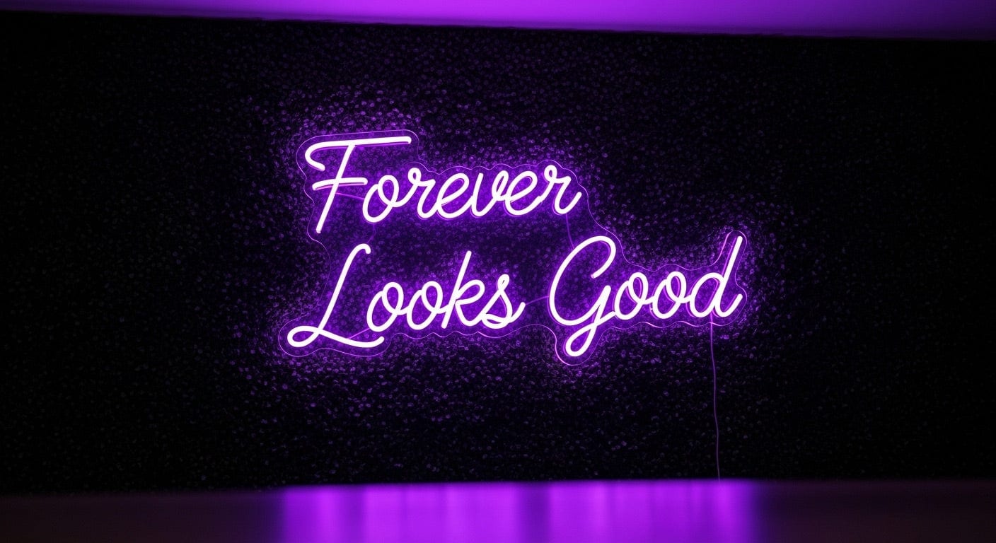 Forever Looks Good Neon Sign